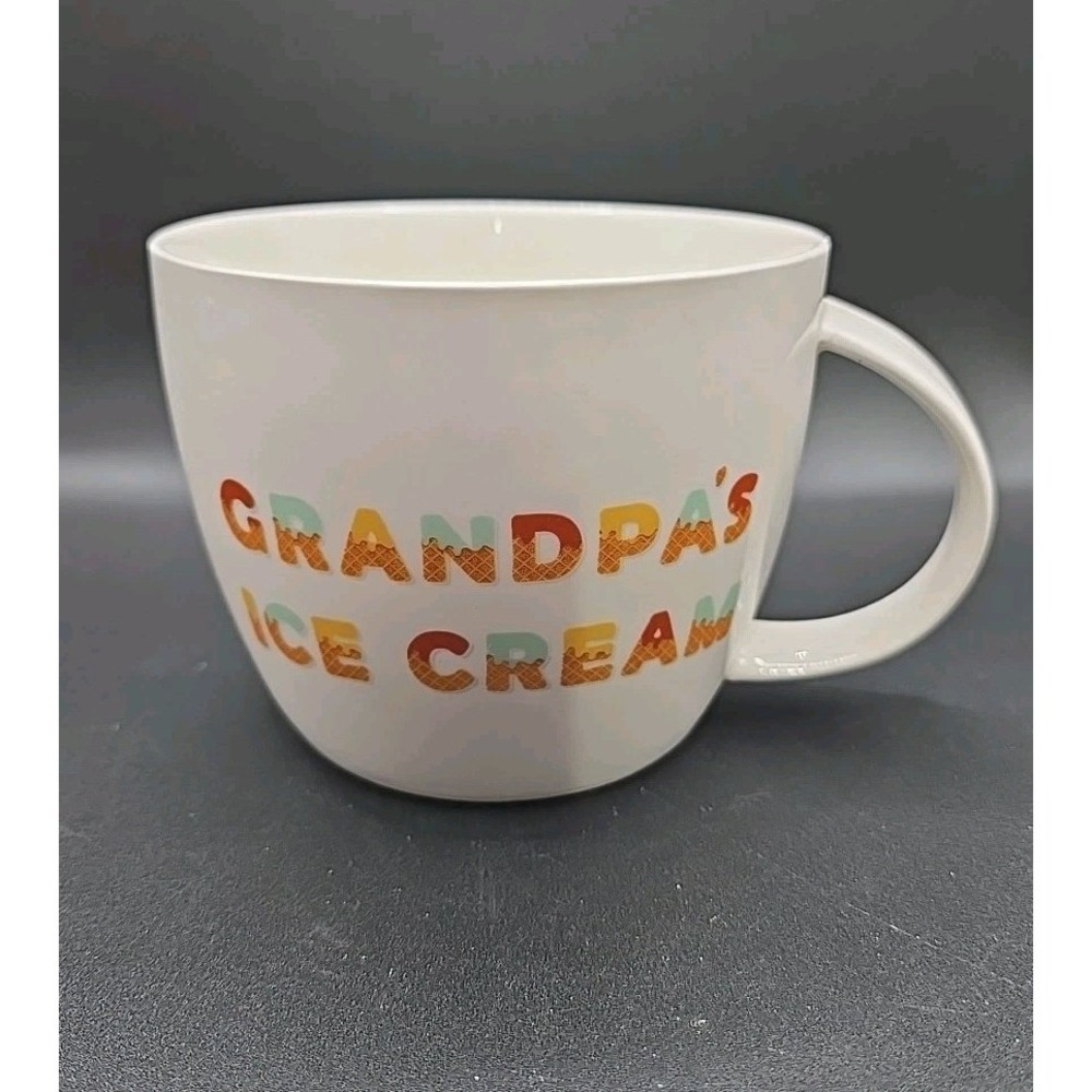 Grandpa's Ice Cream XL Mug/Bowl Ceramic 20oz GUC GIFT